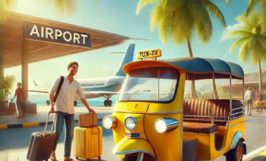 Transfert Aéroport en Tuk-Tuk – Une Arrivée Authentique à Nosy Be